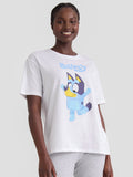 Bluey T-Shirt Women's Character Sketches Design Two-Sided Tee