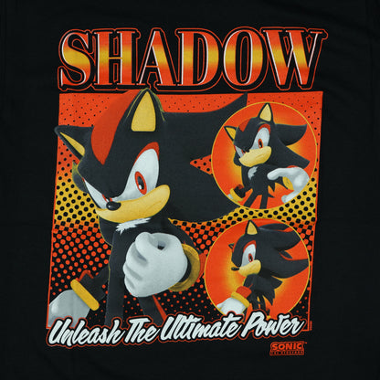 Sonic The Hedgehog T-Shirt Men's Shadow Ultimate Power Short Sleeve Top