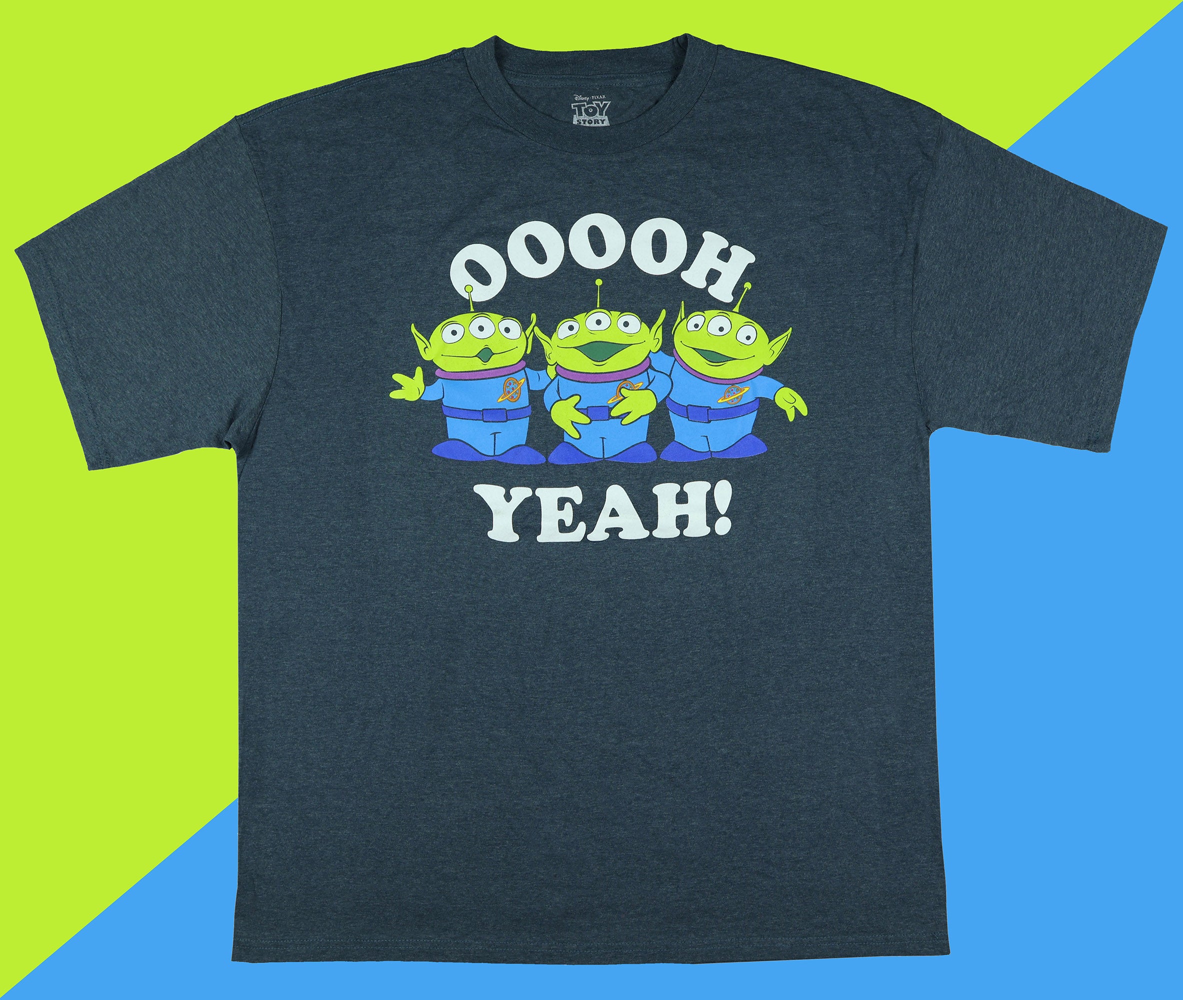 Toy Story T-Shirt Men's Oooh Yeah Green Alien Design Short Sleeve Tee