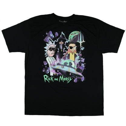 Rick and Morty T-Shirt Men's Space Cruiser Cosmic Adventure Tee