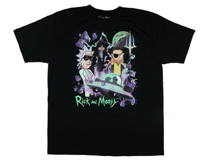 Rick and Morty T-Shirt Men's Space Cruiser Cosmic Adventure Tee