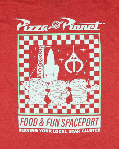 Disney Toy Story T-Shirt Men's Pizza Planet Food & Fun Spaceport Tee