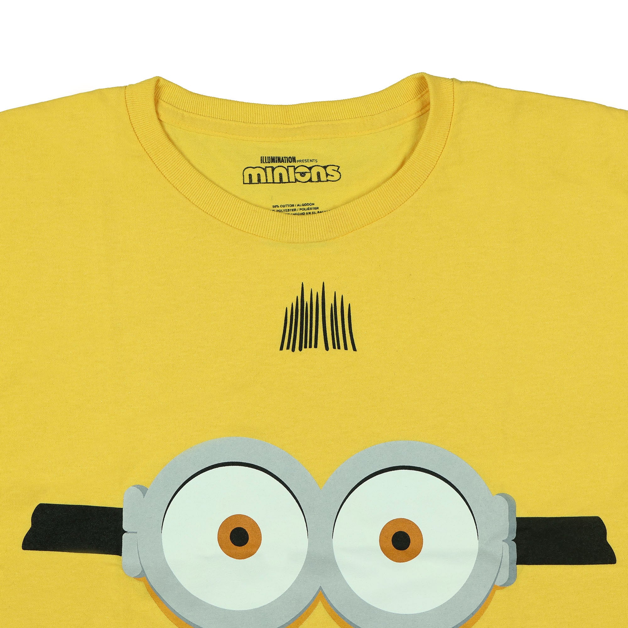 Minions T-Shirt Men's Character Face Costume Short Sleeve Graphic Tee