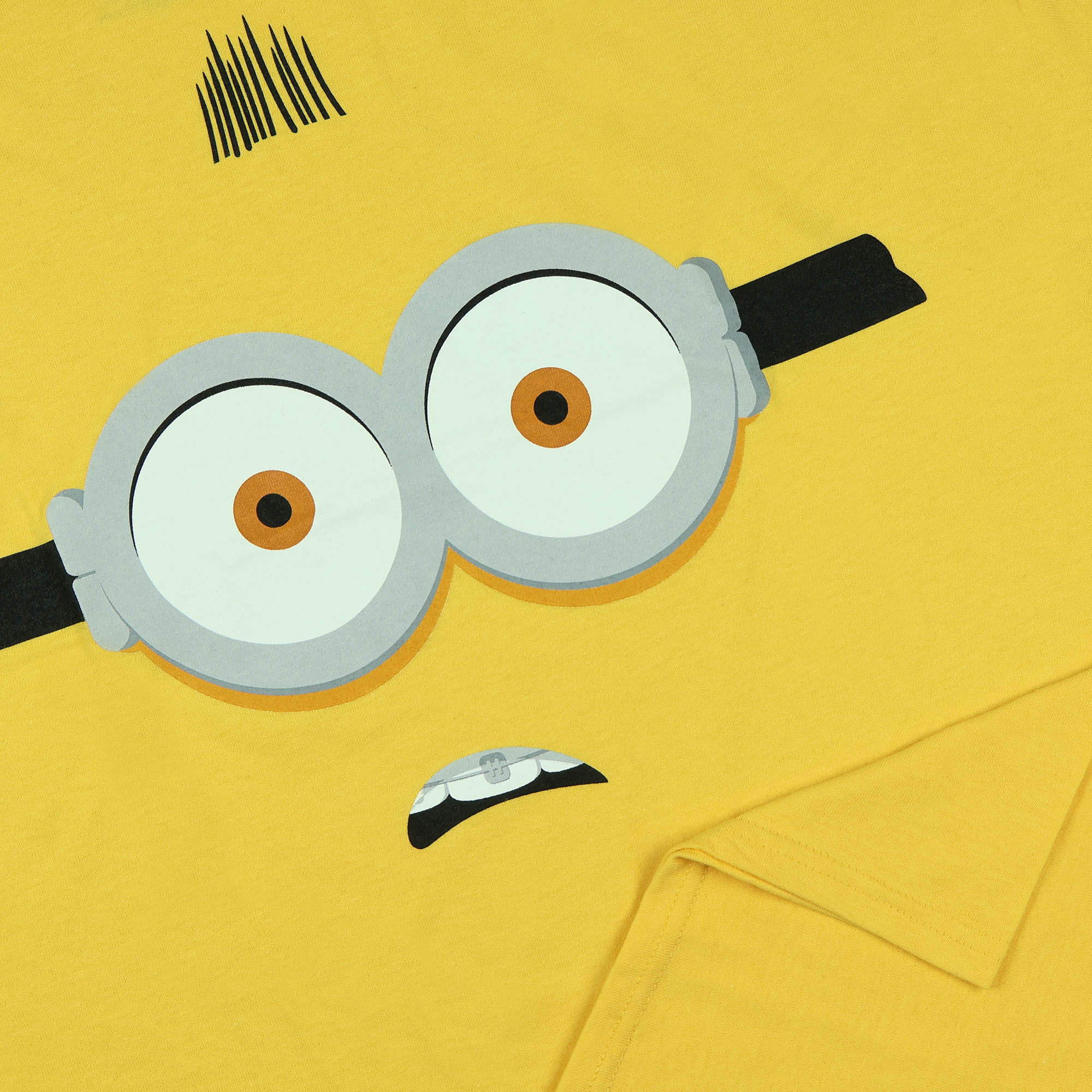 Minions T-Shirt Men's Character Face Costume Short Sleeve Graphic Tee