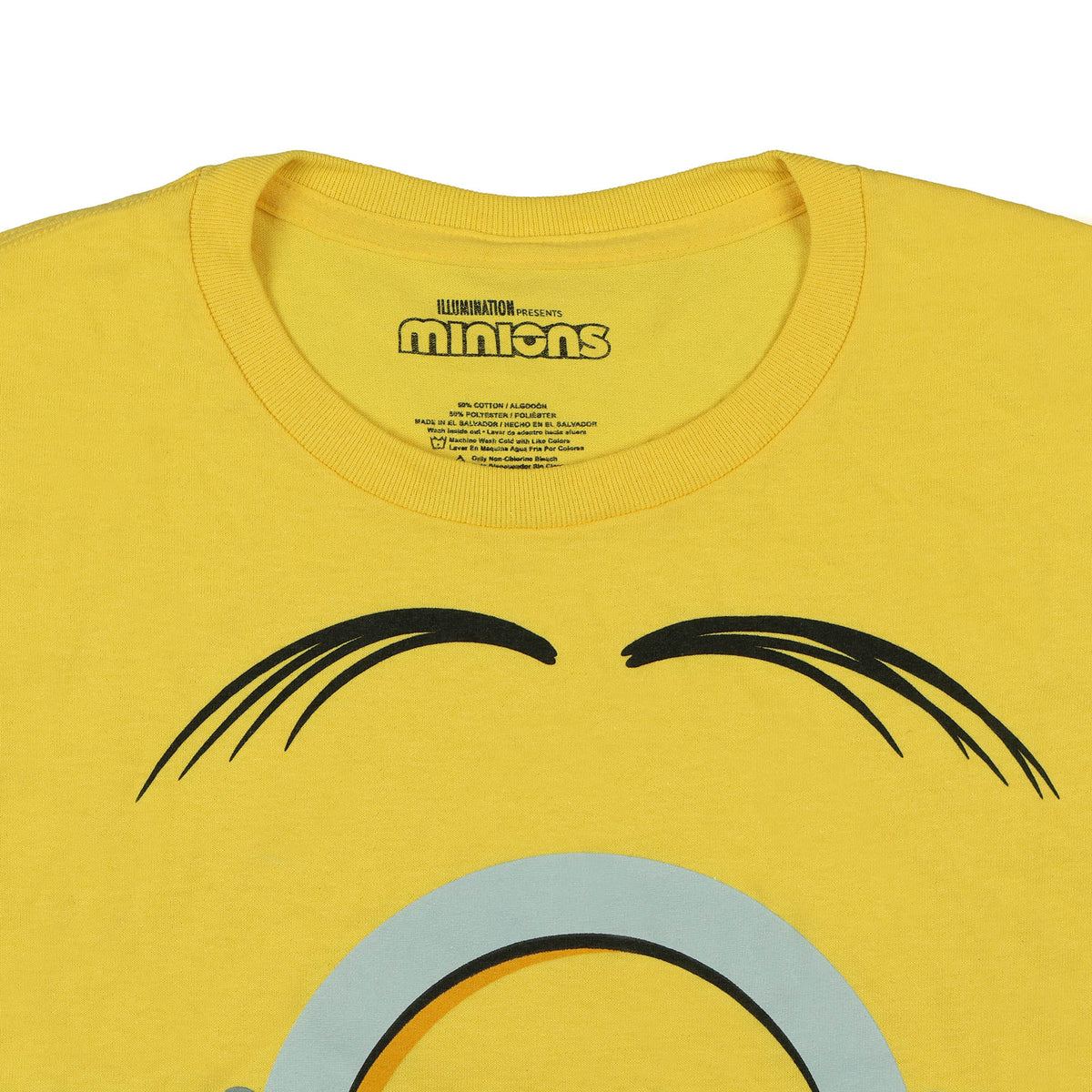 Minions T-Shirt Men's Character Face Costume Short Sleeve Graphic Tee
