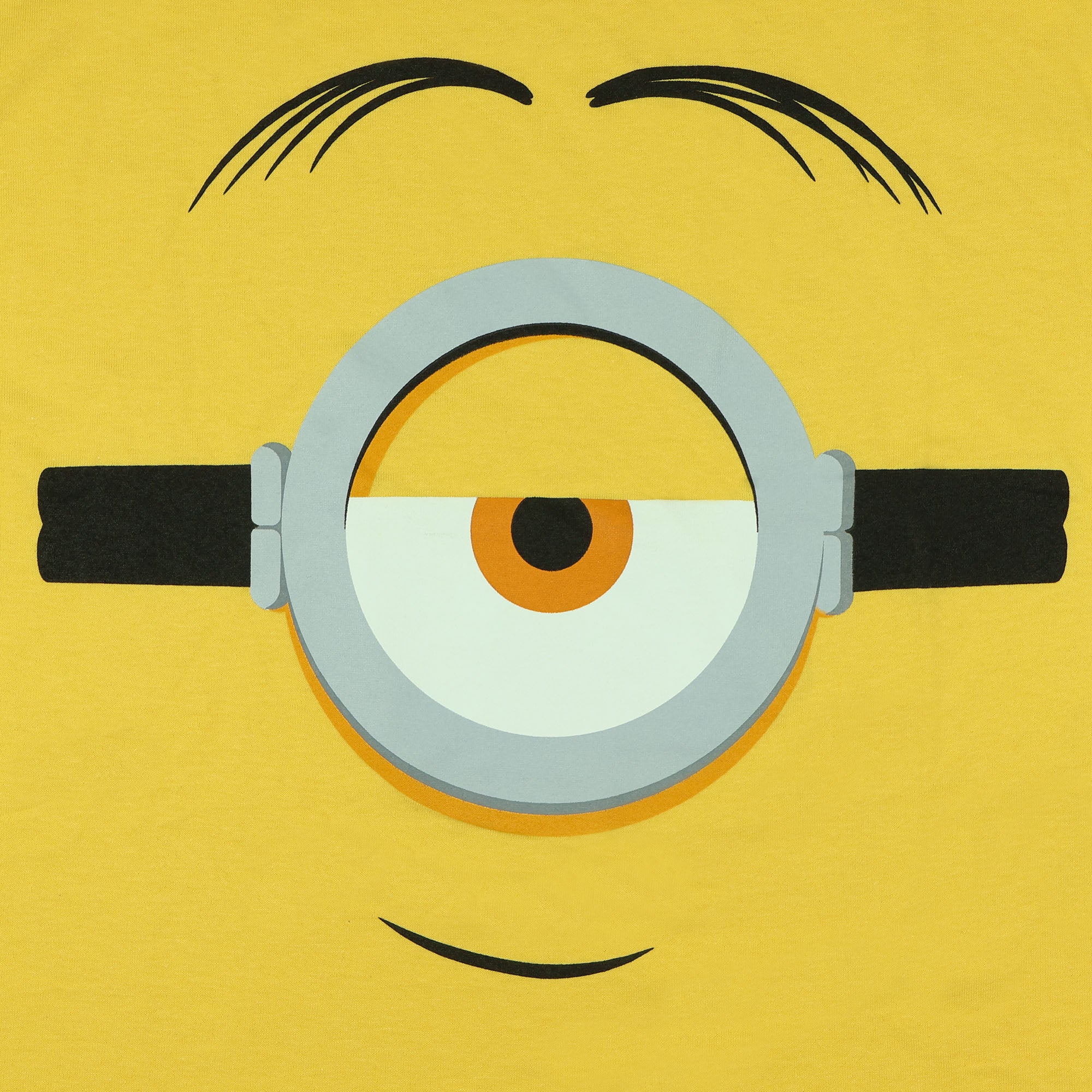 Minions T-Shirt Men's Character Face Costume Short Sleeve Graphic Tee