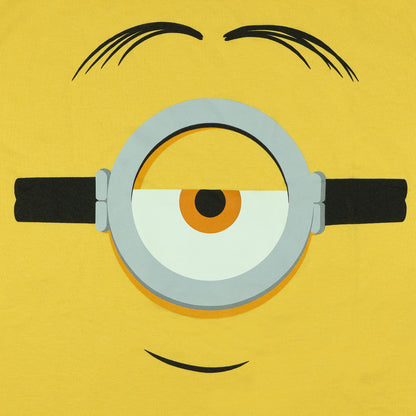 Minions T-Shirt Men's Character Face Costume Short Sleeve Graphic Tee