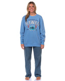 Disney Stitch Women's Experiment 626 Hawaii Pullover Crewneck Sweatshirt