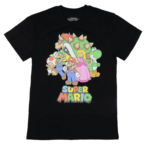 Super Mario T-Shirt Women's Muted Character Design Short Sleeve Tee