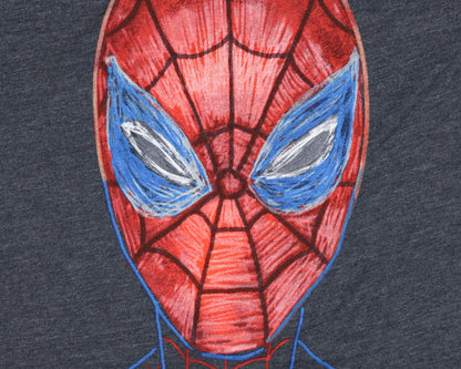Marvel Spider-Man T-Shirt Boys' Graphic Superhero Face Short Sleeve Tee