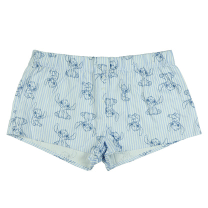 Disney's Stitch Juniors Boxer Micro Shorts Women's Sleep Pajama Bottoms
