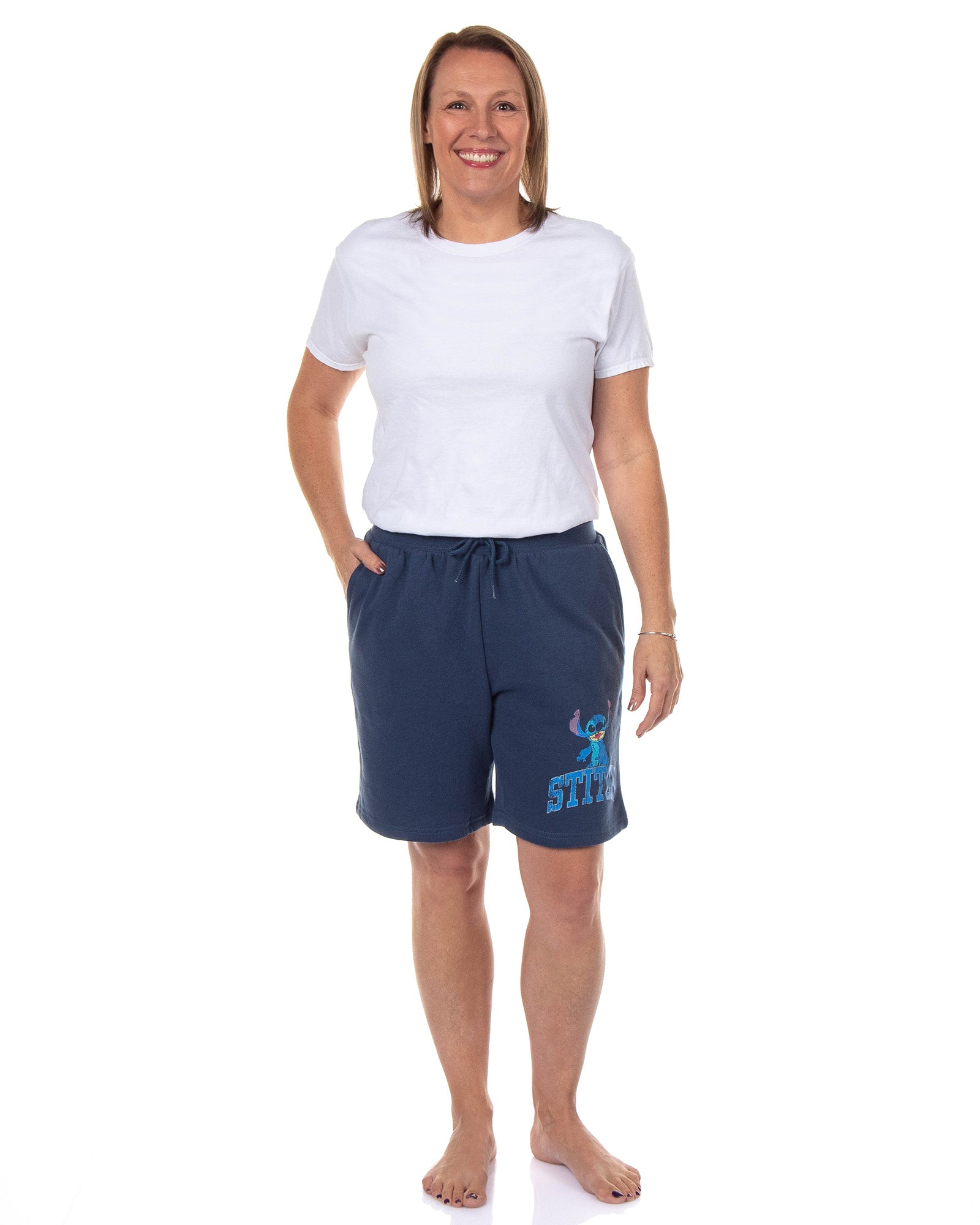 Disney Lilo And Stitch Shorts Women's Lounge Sweatshort Bottoms
