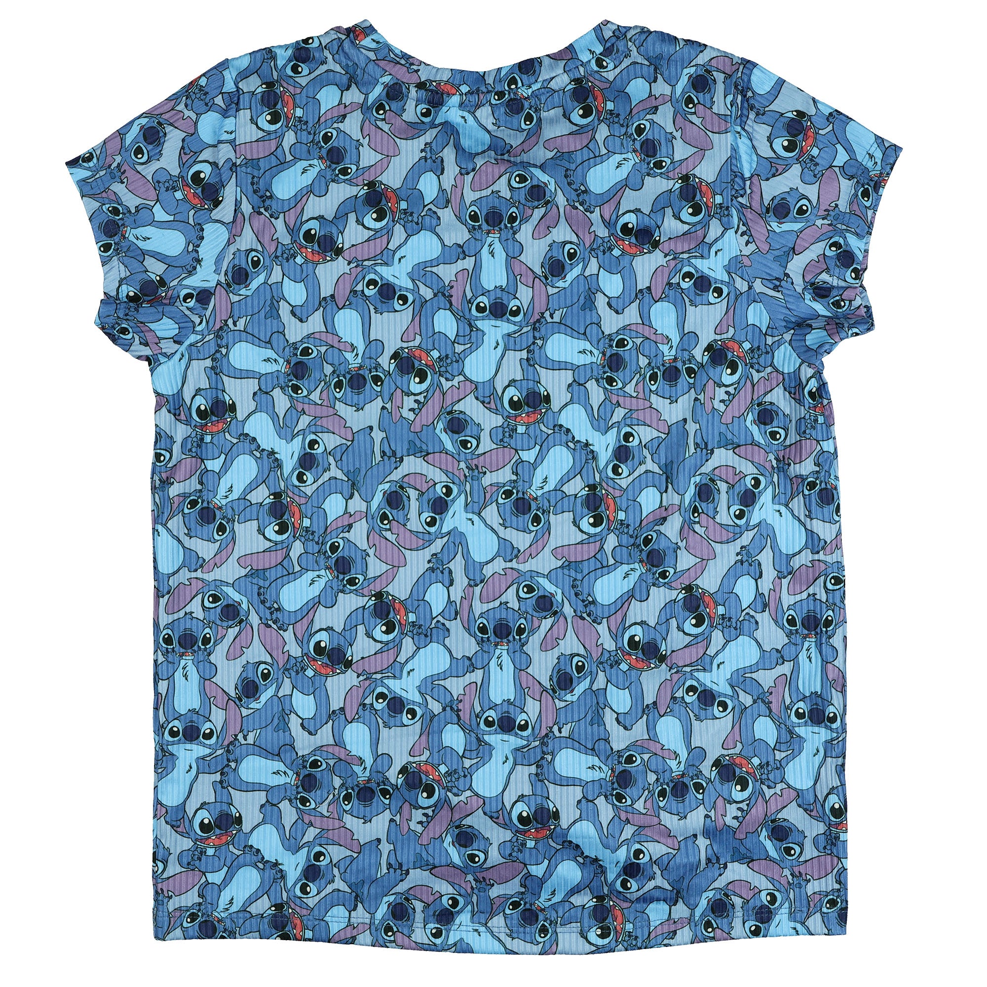 Disney Lilo And Stitch Shirt Women's Expressions AOP Short Sleeve Top