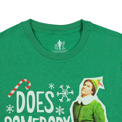 Elf Does Somebody Need a Hug Men's T-Shirt with Buddy the Elf Graphic