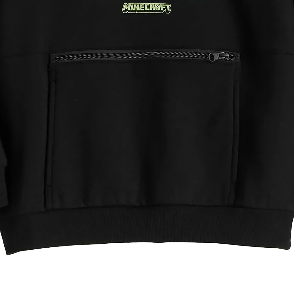 Minecraft Creeper Boys' Pullover Hoodie with Kangaroo and Zip Pocket