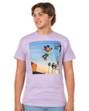 Disney Mickey Mouse T-Shirt Men's Sunset Slam Dunk Short Sleeve Tee