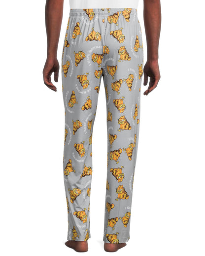 Garfield Men’s Sleep Bottoms I Hate Mondays Graphic Lounge Pajama Pants