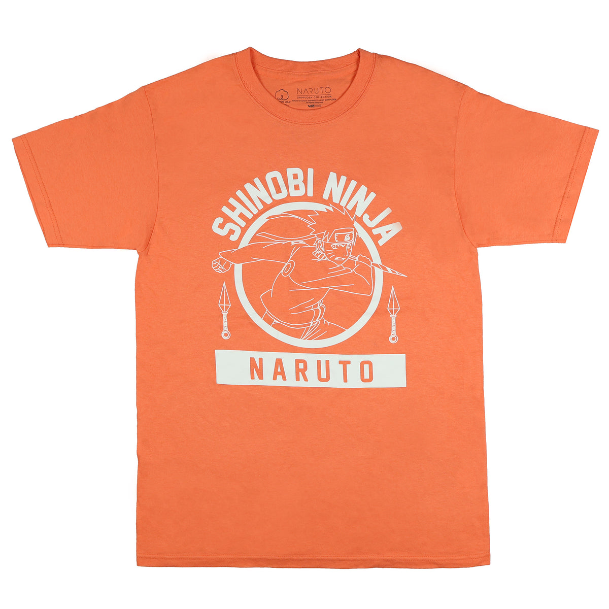 Naruto Shinobi Ninja Men's Anime T-Shirt with Kunai Graphic Tee