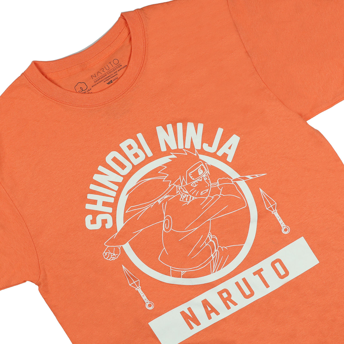 Naruto Shinobi Ninja Men's Anime T-Shirt with Kunai Graphic Tee