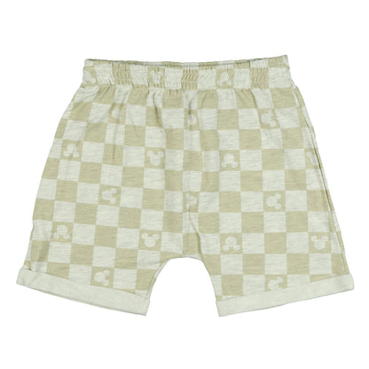Disney Mickey Mouse Toddler Boy's 2-Piece T-Shirt Checkerboard Short Set