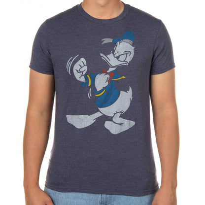 Disney Donald Duck Shirt Shaking His Fists Short Sleeve Graphic Tee