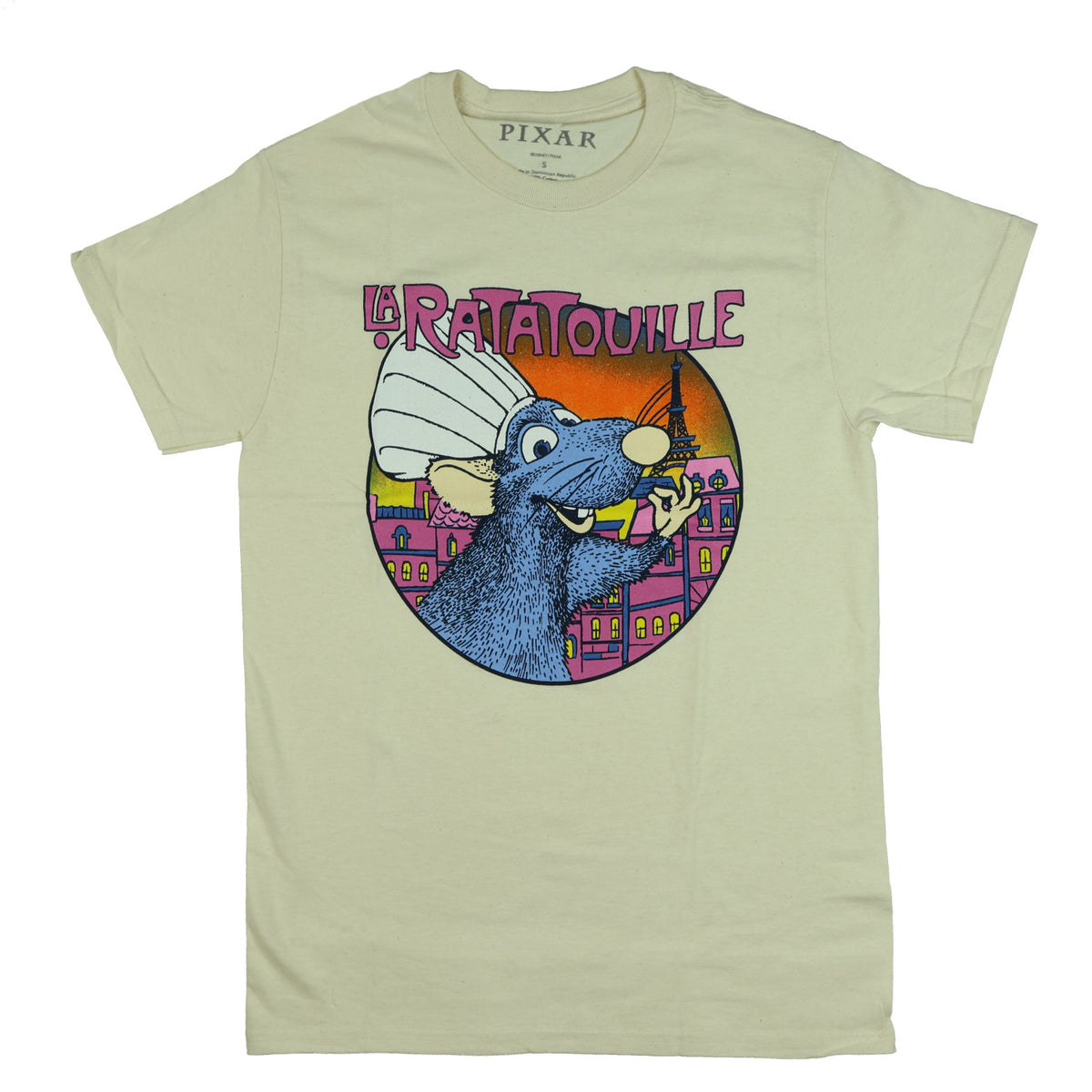 Disney Ratatouille Shirt Men's Chef Remy Short Sleeve Graphic Tee