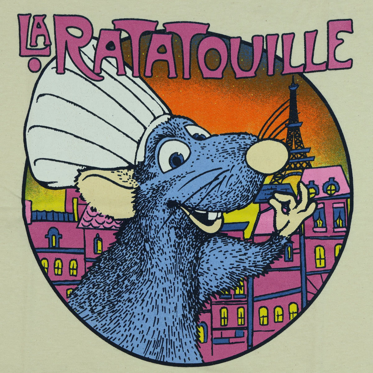 Disney Ratatouille Shirt Men's Chef Remy Short Sleeve Graphic Tee