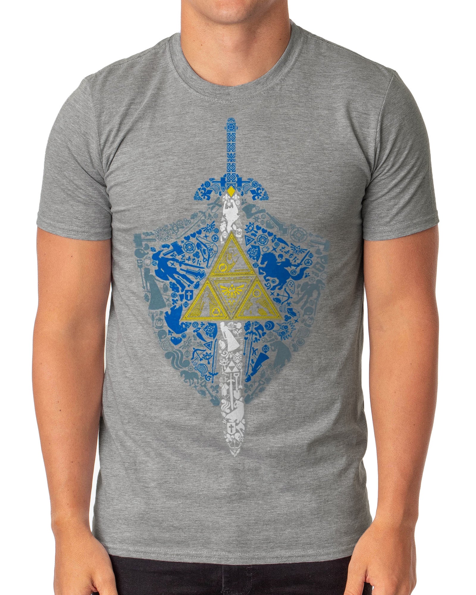 The Legend of Zelda T-Shirt Men's Triforce Graphic Short Sleeve Tee