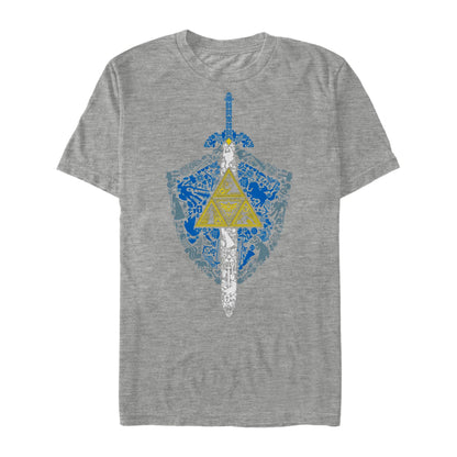 The Legend of Zelda T-Shirt Men's Triforce Graphic Short Sleeve Tee