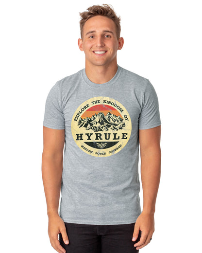 The Legend Of Zelda T-Shirt Men's Explore The Kingdom Short Sleeve Tee