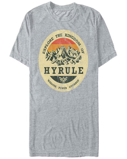 The Legend Of Zelda T-Shirt Men's Explore The Kingdom Short Sleeve Tee