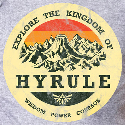 The Legend Of Zelda T-Shirt Men's Explore The Kingdom Short Sleeve Tee