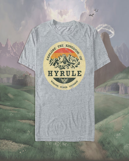 The Legend Of Zelda T-Shirt Men's Explore The Kingdom Short Sleeve Tee