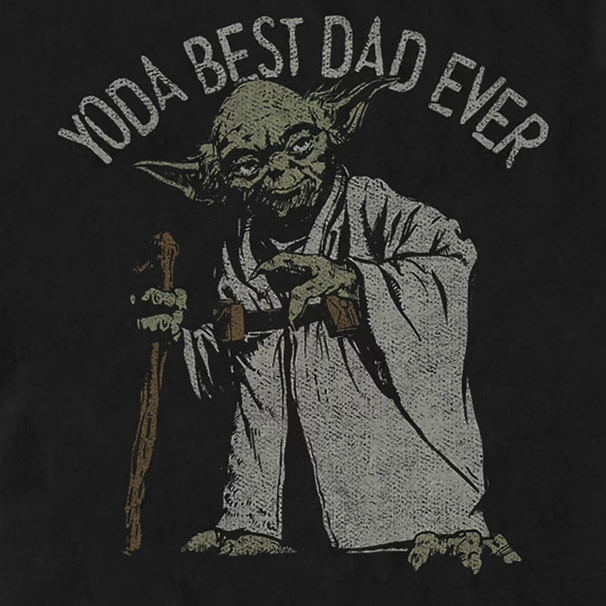Star Wars T-Shirt Men's Yoda Best Dad Ever Graphic Short Sleeve Tee