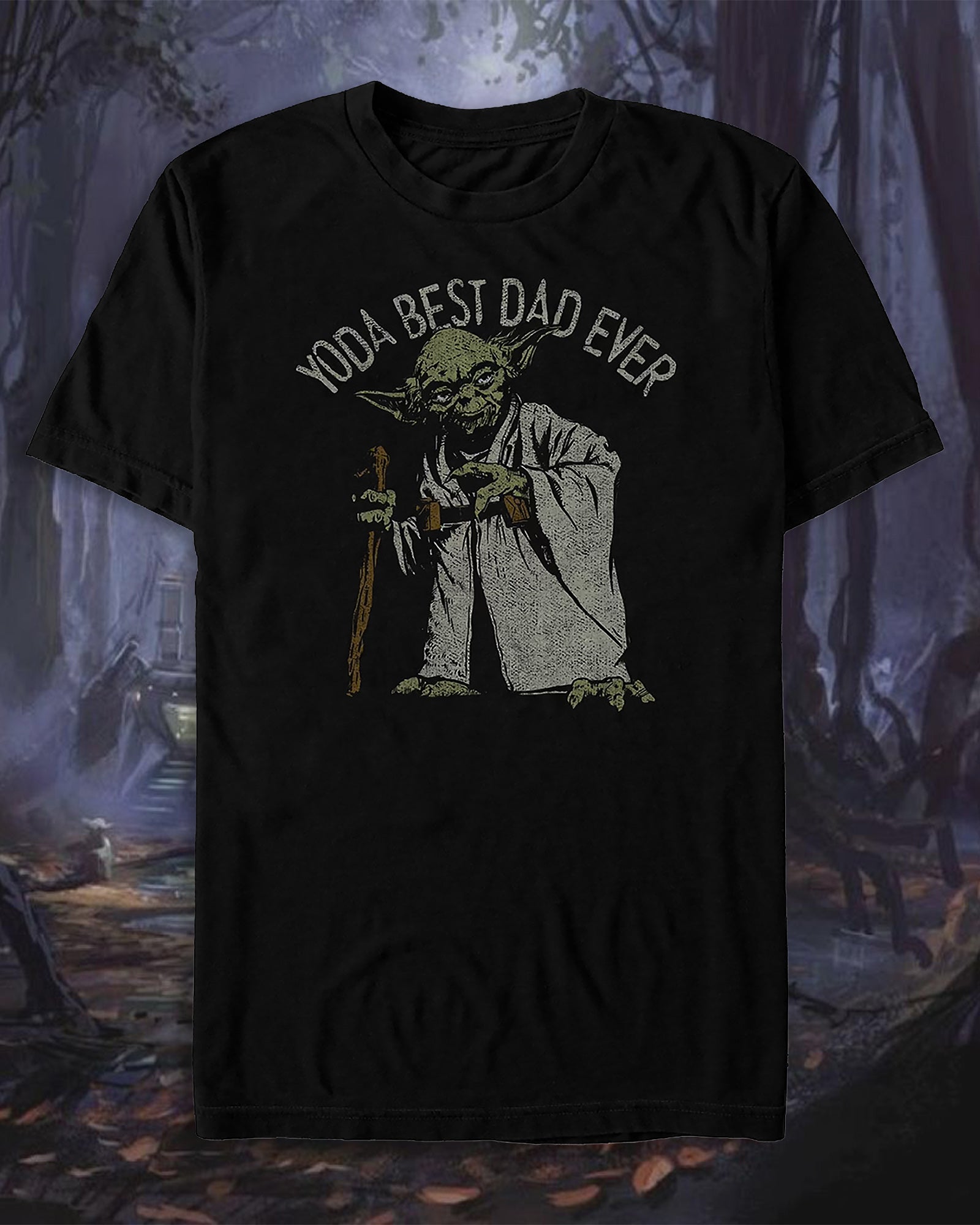 Star Wars T-Shirt Men's Yoda Best Dad Ever Graphic Short Sleeve Tee