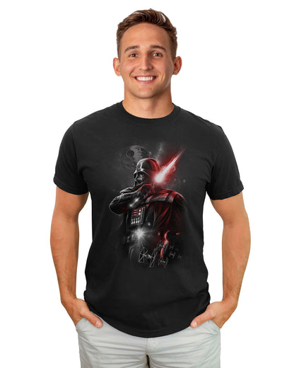 Star Wars Darth Vader T-Shirt Men's Glowing Saber Graphic Tee