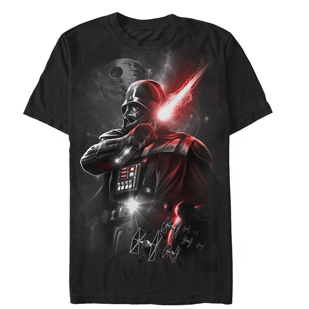 Star Wars Darth Vader T-Shirt Men's Glowing Saber Graphic Tee