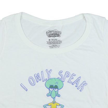 SpongeBob Squarepants T-Shirt Women's Squidward I Only Speak Sarcasm Tee