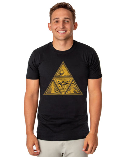 The Legend of Zelda T-Shirt Men's Triforce Symbol Graphic Print Tee
