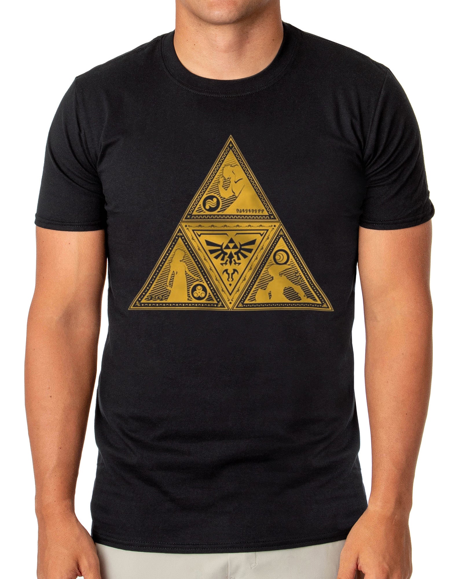 The Legend of Zelda T-Shirt Men's Triforce Symbol Graphic Print Tee