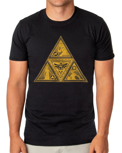 The Legend of Zelda T-Shirt Men's Triforce Symbol Graphic Print Tee