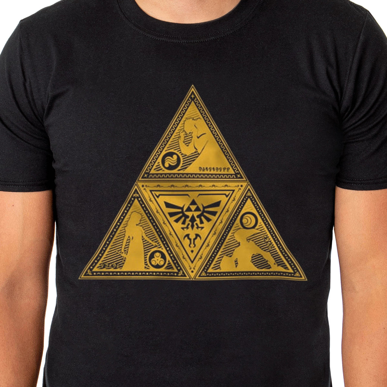 The Legend of Zelda T-Shirt Men's Triforce Symbol Graphic Print Tee
