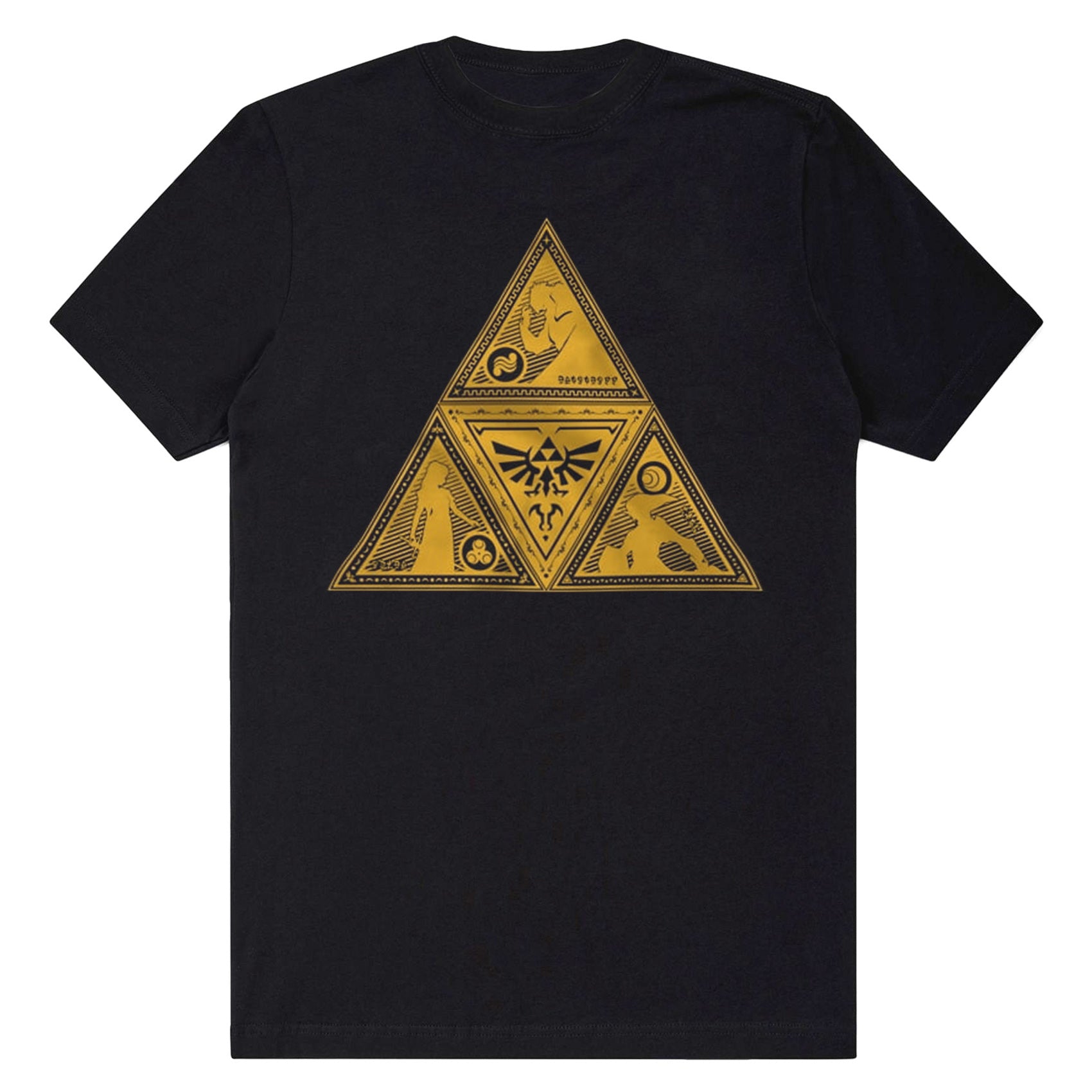 The Legend of Zelda T-Shirt Men's Triforce Symbol Graphic Print Tee