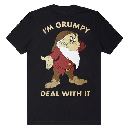 Disney Snow White Shirt Men's Im Grumpy Deal With It Short Sleeve Tee