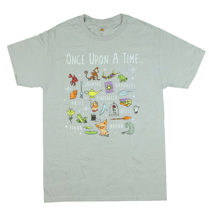 Disney Princess T-Shirt Women's Once Upon A Time Short Sleeve Tee