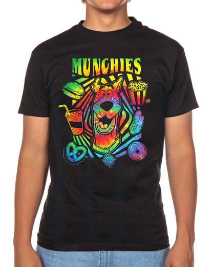 Scooby-Doo T-shirt Men's Tie-Dyed Munchies Print Short Sleeve Tee