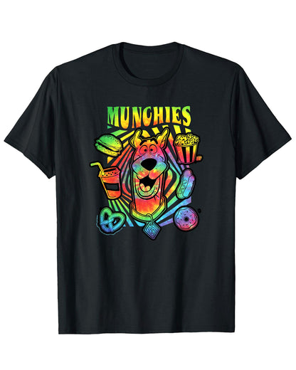 Scooby-Doo T-shirt Men's Tie-Dyed Munchies Print Short Sleeve Tee