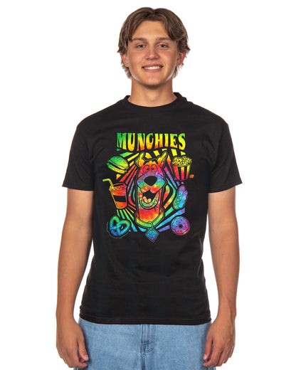 Scooby-Doo T-shirt Men's Tie-Dyed Munchies Print Short Sleeve Tee