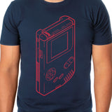 Nintendo Game Boy T-Shirt Men's Simple Sketch Design Short Sleeve Tee