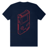 Nintendo Game Boy T-Shirt Men's Simple Sketch Design Short Sleeve Tee